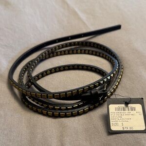 Club Monaco Studded Double Wrap Belt